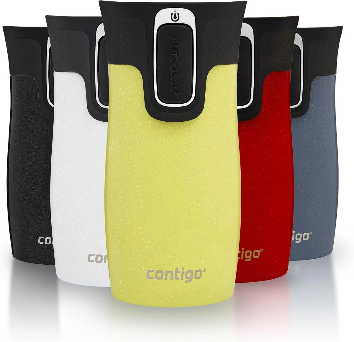 Contigo West Loop Mini Autoseal Travel Mug | Stainless Steel Thermal Mug | Vacuum Flask | Leakproof Tumbler | Coffee to go Mug with BPA Free Easy-Clean Lid | Lakeside | 300 ml