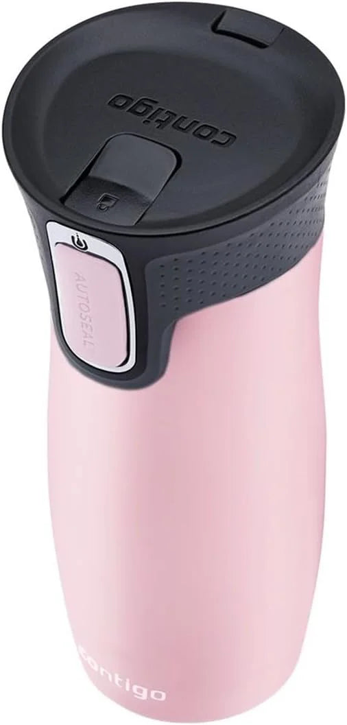 Contigo West Loop Autoseal Travel Mug, Stainless Steel Thermal Mug, Vacuum Flask, Leakproof Tumbler, Coffee Mug with BPA-Free Easy-Clean Lid