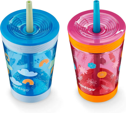 Contigo Kids Spill-Proof Tumbler with Straw 14 oz. 2 Pack