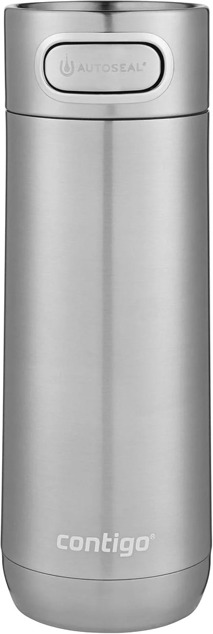 Contigo Luxe Vacuum-Insulated Stainless Steel Thermal Travel Mug 16 Ounces Monaco