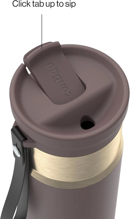 Contigo SnapSeal 24 oz Stainless Steel Vacuum-Insulated Water Bottle with Leakproof AutoClose Lid, Carry Strap & Reusable Straw, BPA-Free & Lead-Free, Dishwasher Safe