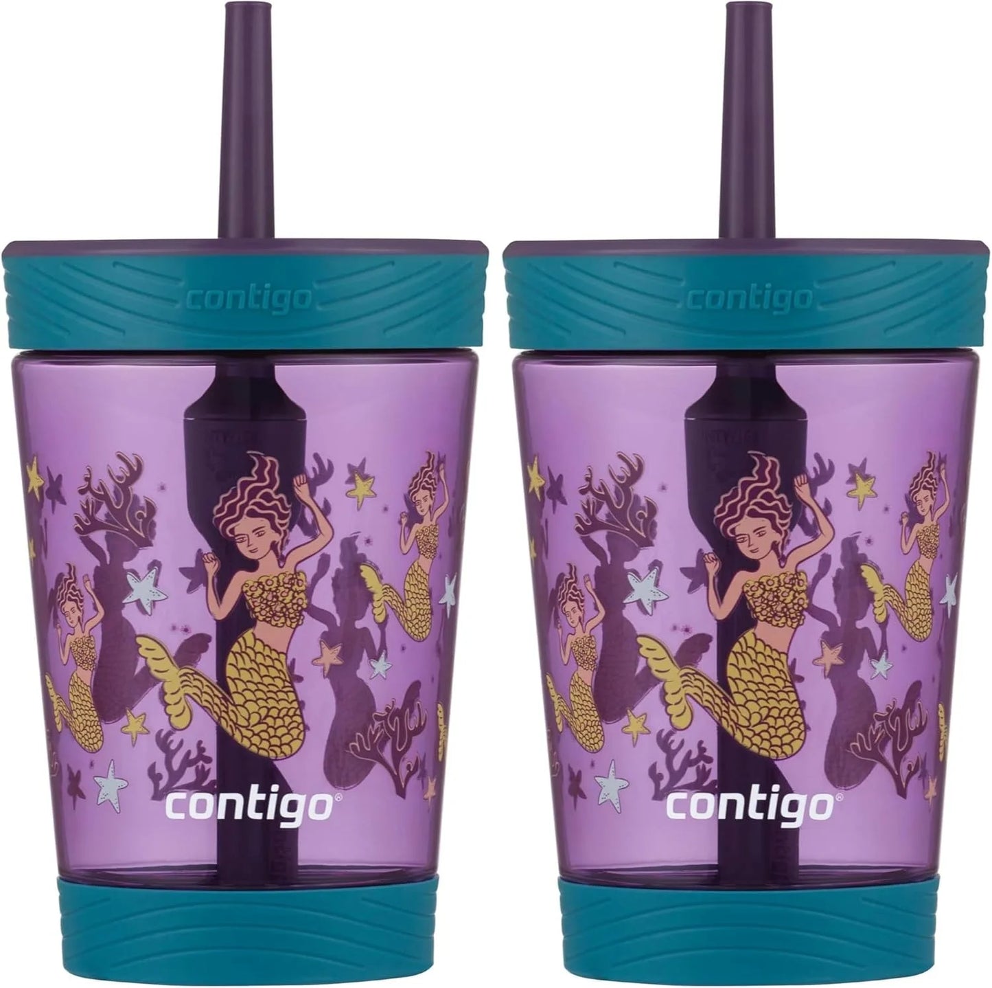 Contigo Kids Spill-Proof Tumbler with Straw 14 oz. 2 Pack