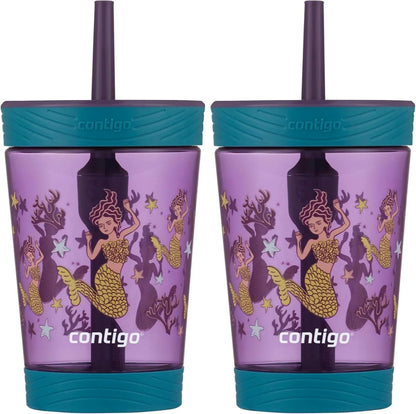 Contigo Kids Spill-Proof Tumbler with Straw 14 oz. 2 Pack