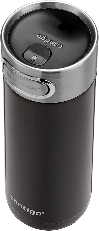 Luxe Autoseal Travel Mug, Stainless Steel Thermal Mug, Vacuum Flask, Leakproof Tumbler, Dishwasher Safe, Coffee Mug with BPA Free Easy-Clean Lid, 360 ml