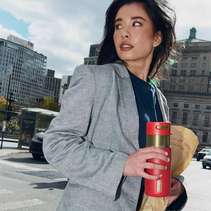 Contigo AutoSeal 24 oz Stainless Steel Vacuum-Insulated Water Bottle with Leakproof Push-Button Spout & Lock, Carry Strap, BPA-Free & Lead-Free, Dishwasher Safe