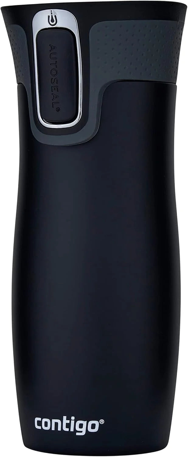 Contigo West Loop Autoseal Travel Mug, Stainless Steel Thermal Mug, Vacuum Flask, Leakproof Tumbler, Coffee Mug with BPA-Free Easy-Clean Lid