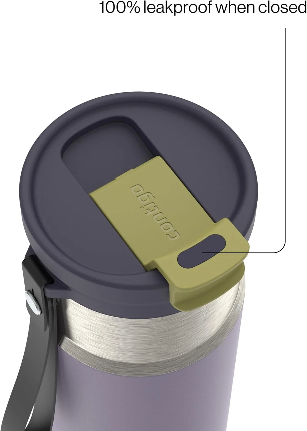 Contigo DualSip 16 oz Compact Stainless Steel Vacuum-Insulated Water Bottle with 2-in-1 Leakproof Lid (Straw or Spout), BPA-Free & Lead-Free, Dishwasher Safe