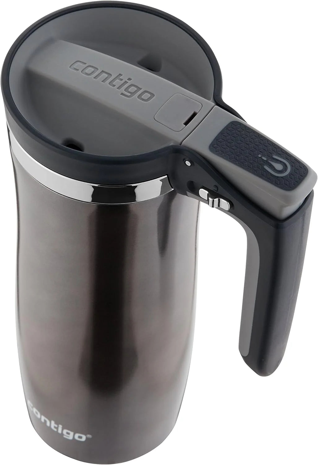 Contigo Stainless Steel Handled AUTOSEAL Travel Mug 16 oz | Leak-Proof | Easy-Clean Lid | For Coffee | Pack of 4