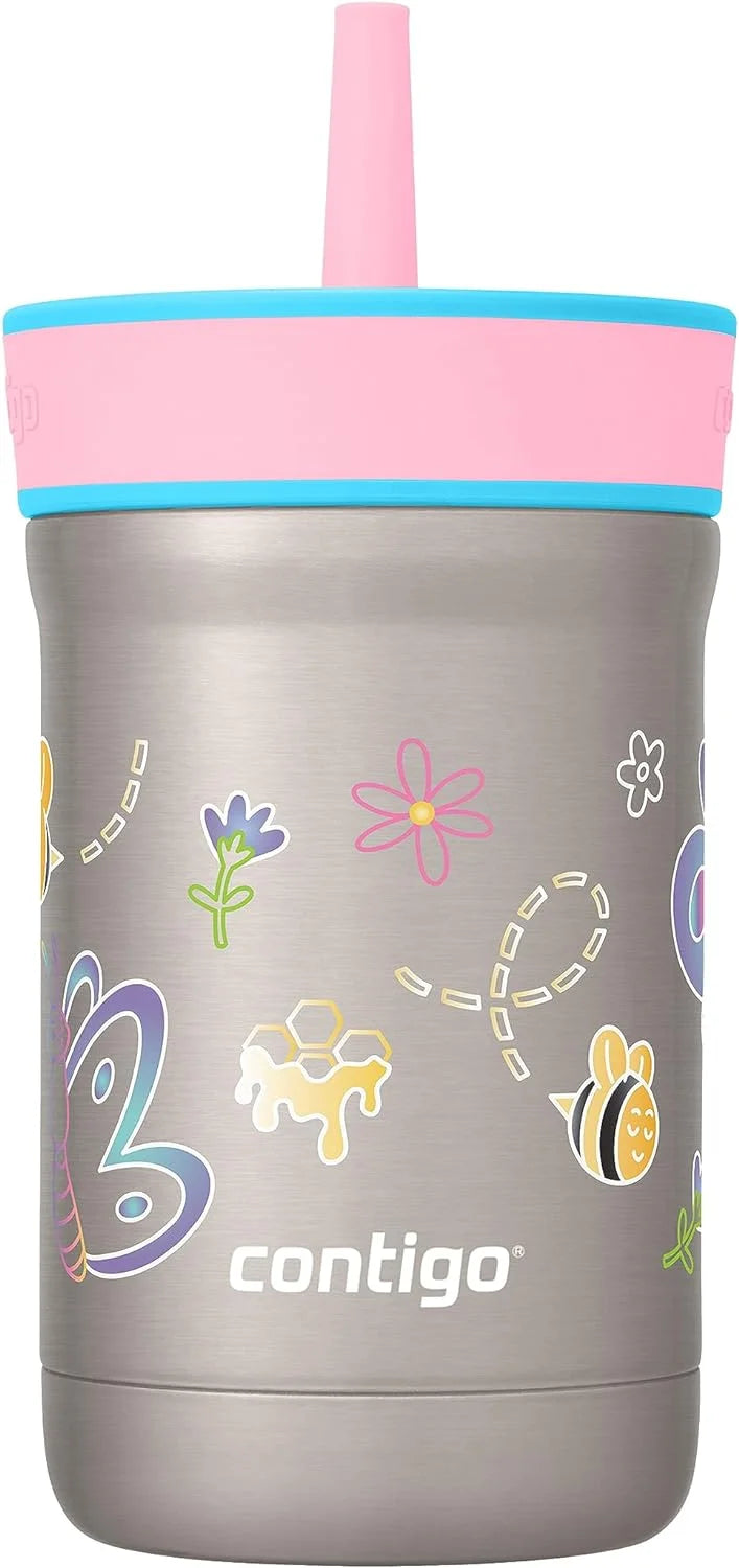 Contigo Leighton Insulated Straw Tumbler, 12 oz, Spacecraft/Juniper Lid