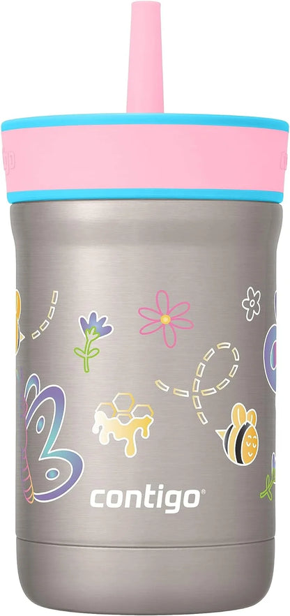Contigo Leighton Insulated Straw Tumbler, 12 oz, Spacecraft/Juniper Lid