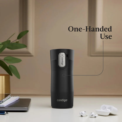 Contigo AUTOSEAL West Loop Vacuum-Insulated Stainless Steel Travel Mug with Easy-Clean Lid 24 oz Crystal Agave