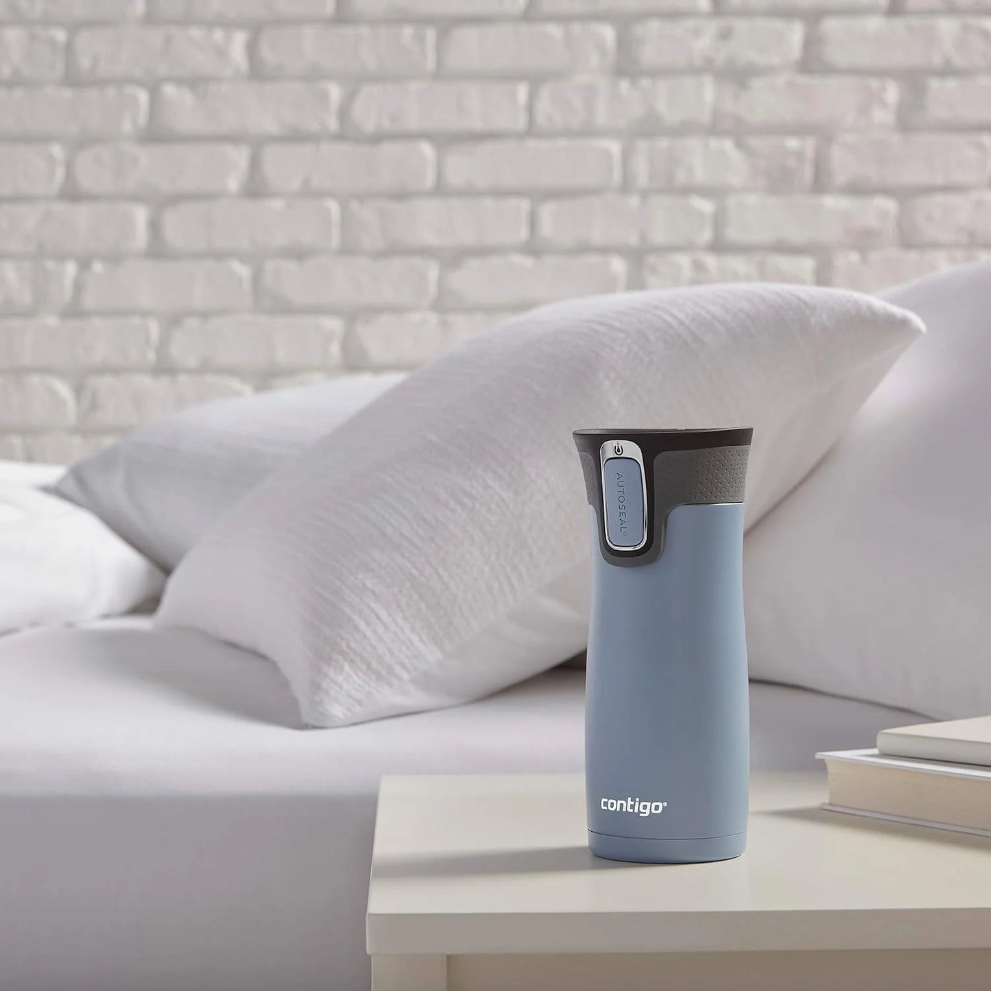 Contigo AUTOSEAL West Loop Vacuum-Insulated Stainless Steel Travel Mug with Easy-Clean Lid 24 oz Crystal Agave