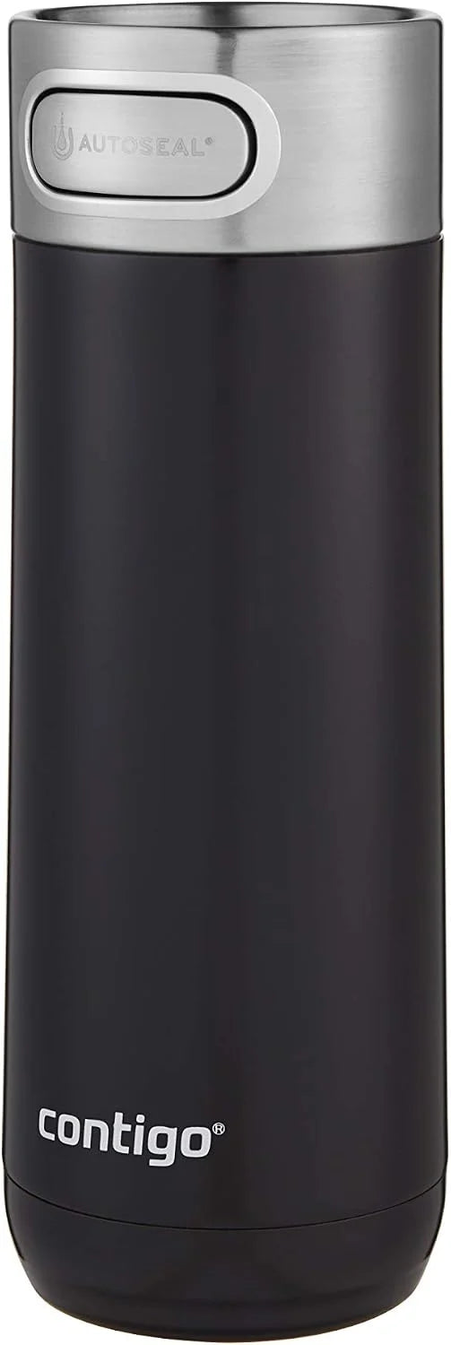 Luxe Autoseal Travel Mug, Stainless Steel Thermal Mug, Vacuum Flask, Leakproof Tumbler, Dishwasher Safe, Coffee Mug with BPA Free Easy-Clean Lid, 360 ml