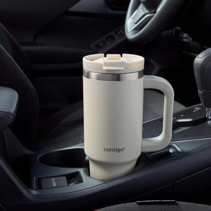 Contigo Streeterville 30oz Tumbler, Stainless Steel Vacuum Insulated, Leak-Proof, Cold for 29 Hours, Fits in cupholders, Cucumber