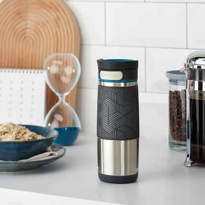 Contigo Transit Autoseal Travel Mug, Stainless Steel Thermal Vacuum Flask, Leakproof Tumbler With BPA-Free Easy-Clean Lid, 470 ml