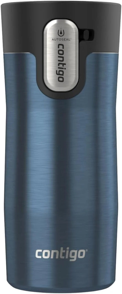 Contigo AUTOSEAL West Loop Vacuum-Insulated Stainless Steel Travel Mug with Easy-Clean Lid 24 oz Crystal Agave