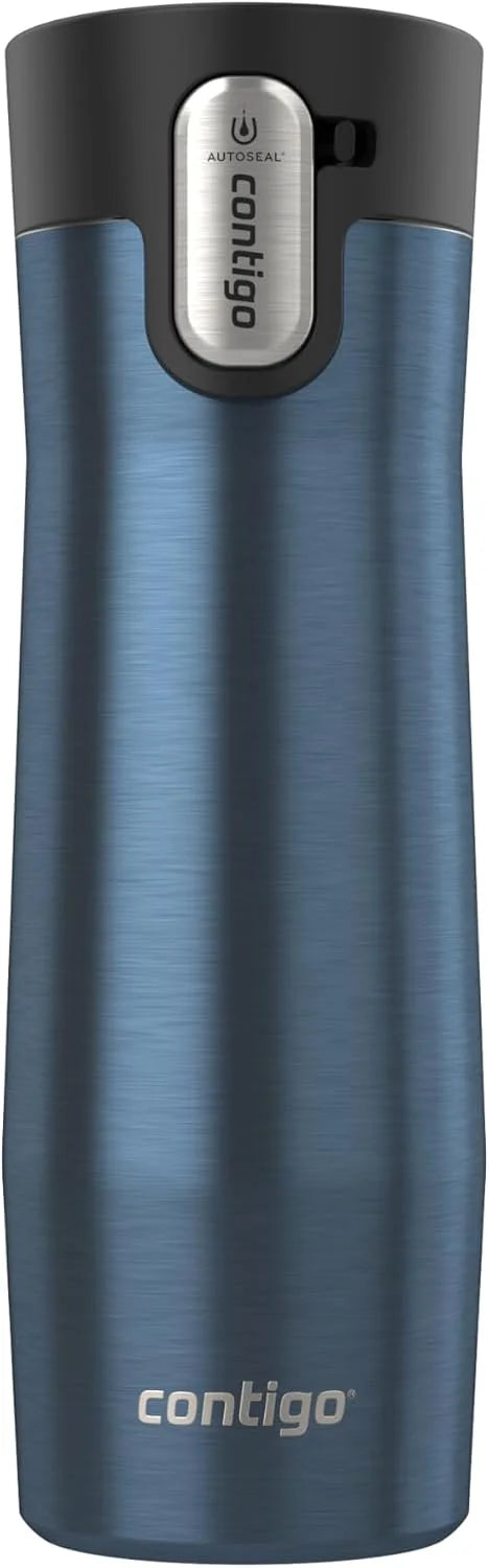 Contigo AUTOSEAL West Loop Vacuum-Insulated Stainless Steel Travel Mug with Easy-Clean Lid 24 oz Crystal Agave