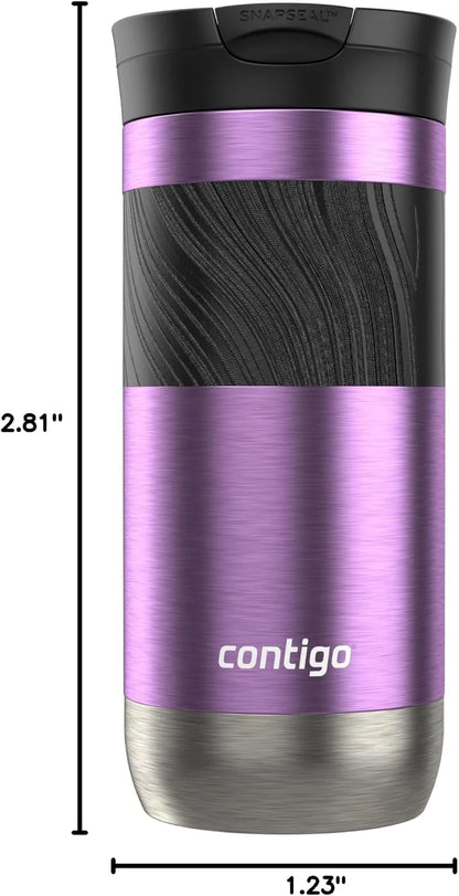 Contigo Byron 2.0 Stainless Steel Travel Mug with SNAPSEAL Lid and Grip 20oz. Juniper