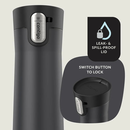 Contigo AUTOSEAL West Loop Vacuum-Insulated Stainless Steel Travel Mug with Easy-Clean Lid 24 oz Crystal Agave