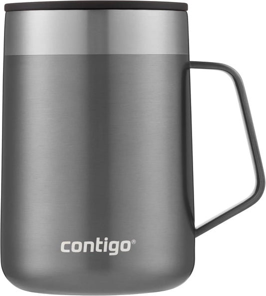 Contigo Stainless Steel Insulated Coffee Mug with Handle, Keeps Drinks Hot for Up to 5 Hours, 410 ml