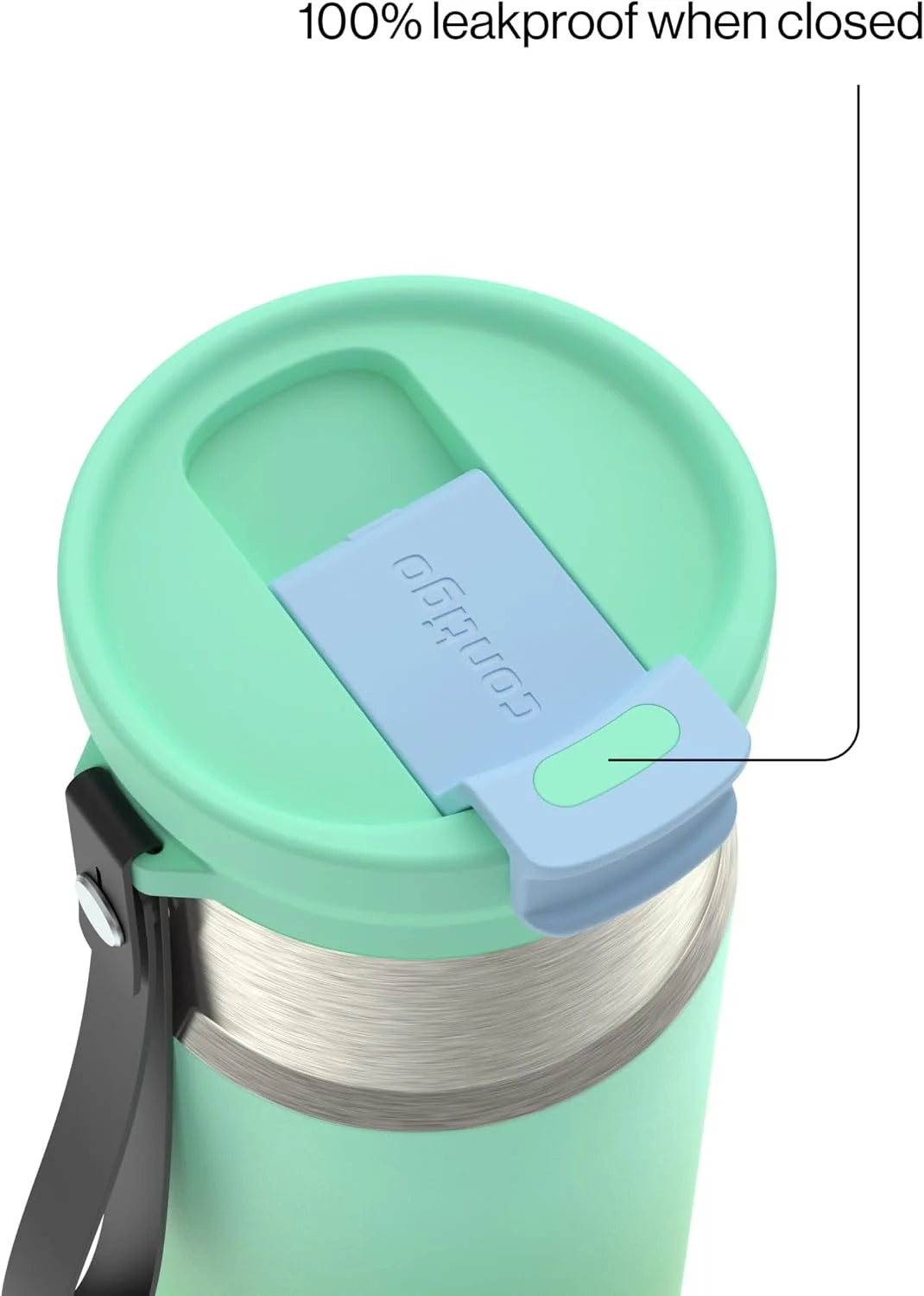 Contigo DualSip 16 oz Compact Stainless Steel Vacuum-Insulated Water Bottle with 2-in-1 Leakproof Lid (Straw or Spout), BPA-Free & Lead-Free, Dishwasher Safe