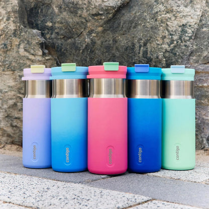 Contigo DualSip 16 oz Compact Stainless Steel Vacuum-Insulated Water Bottle with 2-in-1 Leakproof Lid (Straw or Spout), BPA-Free & Lead-Free, Dishwasher Safe
