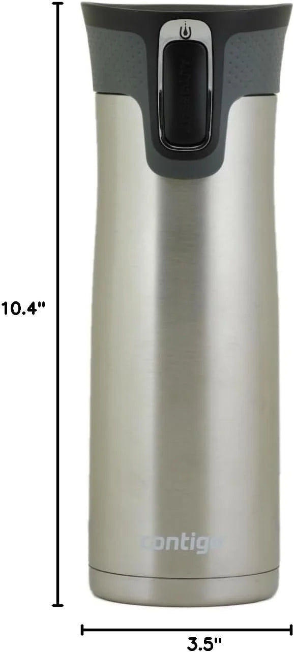 Contigo AUTOSEAL West Loop Vacuum-Insulated Stainless Steel Travel Mug with Easy-Clean Lid 24 oz Crystal Agave