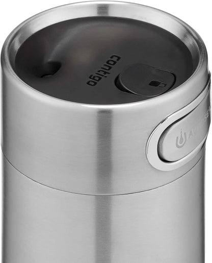Contigo Luxe Autoseal 360 ml Stainless Steel Thermal Mug, Vacuum Flask, Leakproof Tumbler, Dishwasher Safe, Coffee Mug with BPA Free Easy-Clean Lid, Cornflower