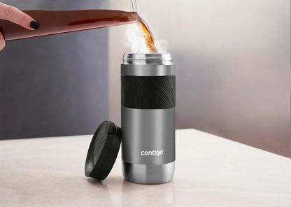 Contigo Byron 2.0 Thermo, Stainless Steel Insulated Snapseal Closure, Coffee Mug to go, 100% Leak Proof, Dishwasher Safe lid, BPA Free, Keeps Warm up to 6 Hours, 470 ml
