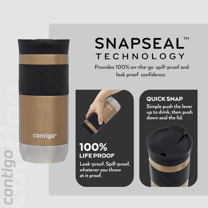 Contigo Byron 2.0 SNAPSEAL™ Travel Mug, 470 ml, Chardonnay
