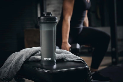 Contigo Shake & Go 2.0 Protein Shaker Bottle with Mixer Ball | Large BPA Free Blender | Ideal for Protein Powder, Nutrition Shakes or Smoothies | Leak Proof Sports Bottle | 820 ml