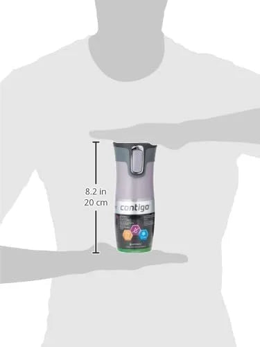 Contigo West Loop Autoseal Travel Mug, Stainless Steel Thermal Mug, Vacuum Flask, Leakproof Tumbler, Coffee Mug with BPA-Free Easy-Clean Lid