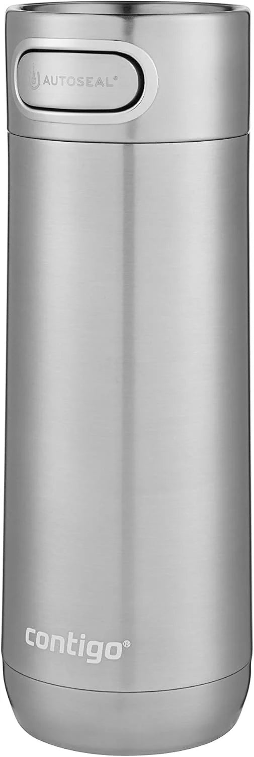Contigo Luxe Autoseal 360 ml Stainless Steel Thermal Mug, Vacuum Flask, Leakproof Tumbler, Dishwasher Safe, Coffee Mug with BPA Free Easy-Clean Lid, Cornflower