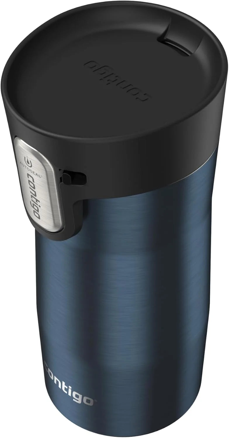Contigo AUTOSEAL West Loop Vacuum-Insulated Stainless Steel Travel Mug with Easy-Clean Lid 24 oz Crystal Agave