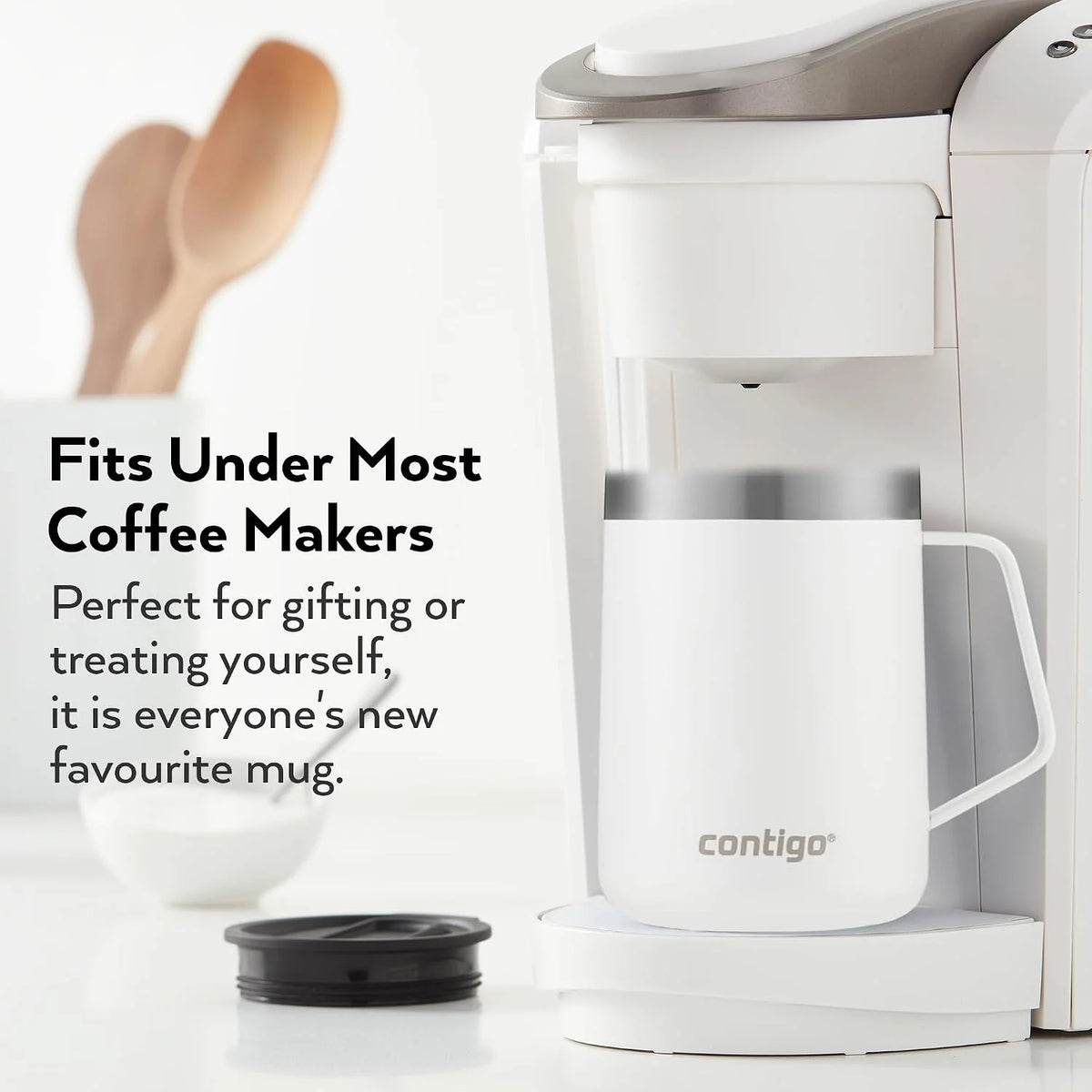Contigo Stainless Steel Insulated Coffee Mug with Handle, Keeps Drinks Hot for Up to 5 Hours, 410 ml
