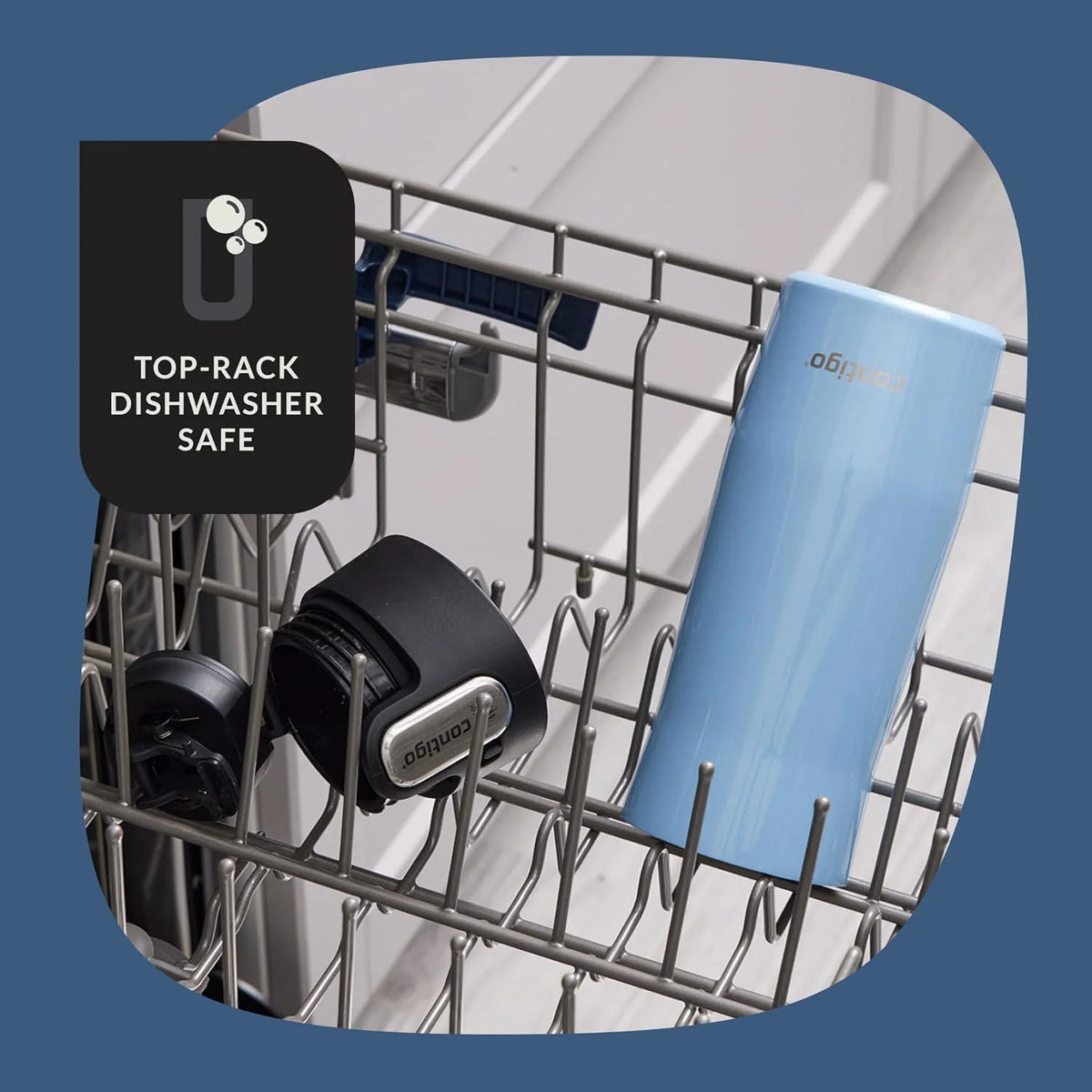 Contigo AUTOSEAL West Loop Vacuum-Insulated Stainless Steel Travel Mug with Easy-Clean Lid 24 oz Crystal Agave