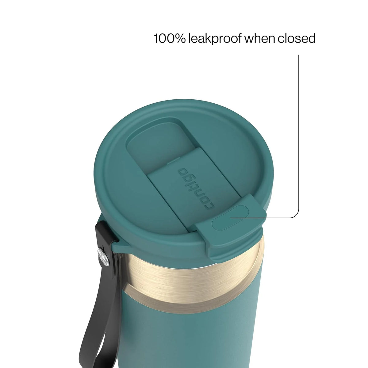 Contigo DualSip 24 oz Stainless Steel Vacuum-Insulated Water Bottle with Carry Strap & 2-in-1 Leakproof Lid (Straw or Spout), BPA-Free & Lead-Free, Dishwasher Safe
