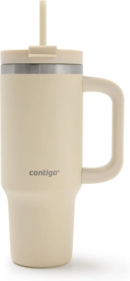 Contigo Streeterville 30oz Tumbler, Stainless Steel Vacuum Insulated, Leak-Proof, Cold for 29 Hours, Fits in cupholders, Cucumber