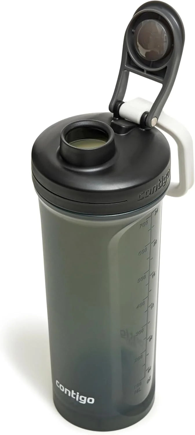 Contigo Shake & Go 2.0 Protein Shaker Bottle with Mixer Ball | Large BPA Free Blender | Ideal for Protein Powder, Nutrition Shakes or Smoothies | Leak Proof Sports Bottle | 820 ml