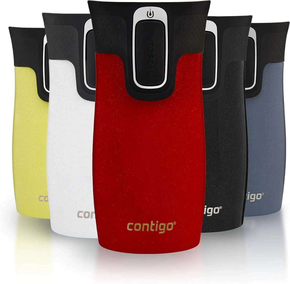 Contigo West Loop Mini Autoseal Travel Mug | Stainless Steel Thermal Mug | Vacuum Flask | Leakproof Tumbler | Coffee to go Mug with BPA Free Easy-Clean Lid | Lakeside | 300 ml