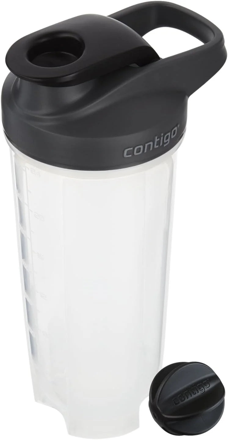 Contigo - 70290 Contigo Shake & Go Fit Snap Lid Shaker Bottle, 28 oz, Black