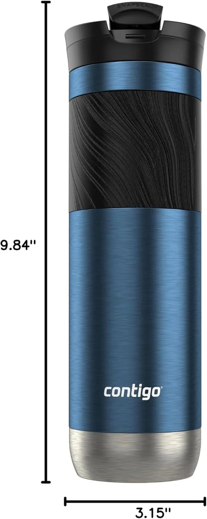 Contigo Byron 2.0 Stainless Steel Travel Mug with SNAPSEAL Lid and Grip 20oz. Juniper