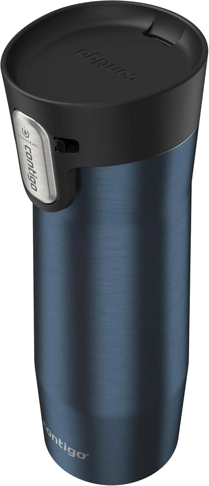 Contigo AUTOSEAL West Loop Vacuum-Insulated Stainless Steel Travel Mug with Easy-Clean Lid 24 oz Crystal Agave