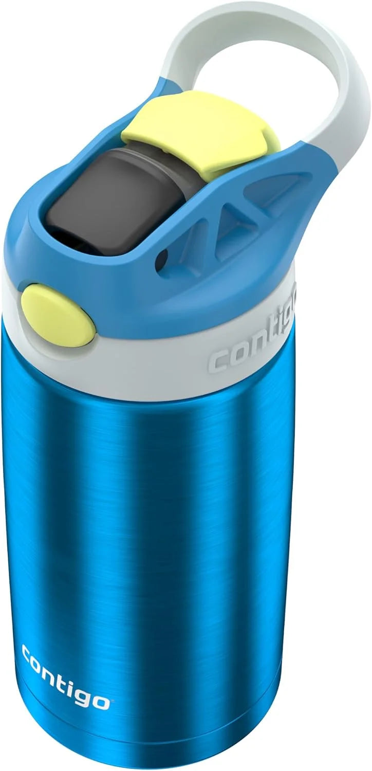 Contigo AUTOSPOUT Water Bottle, 13 oz, Coral Blue/Poppy