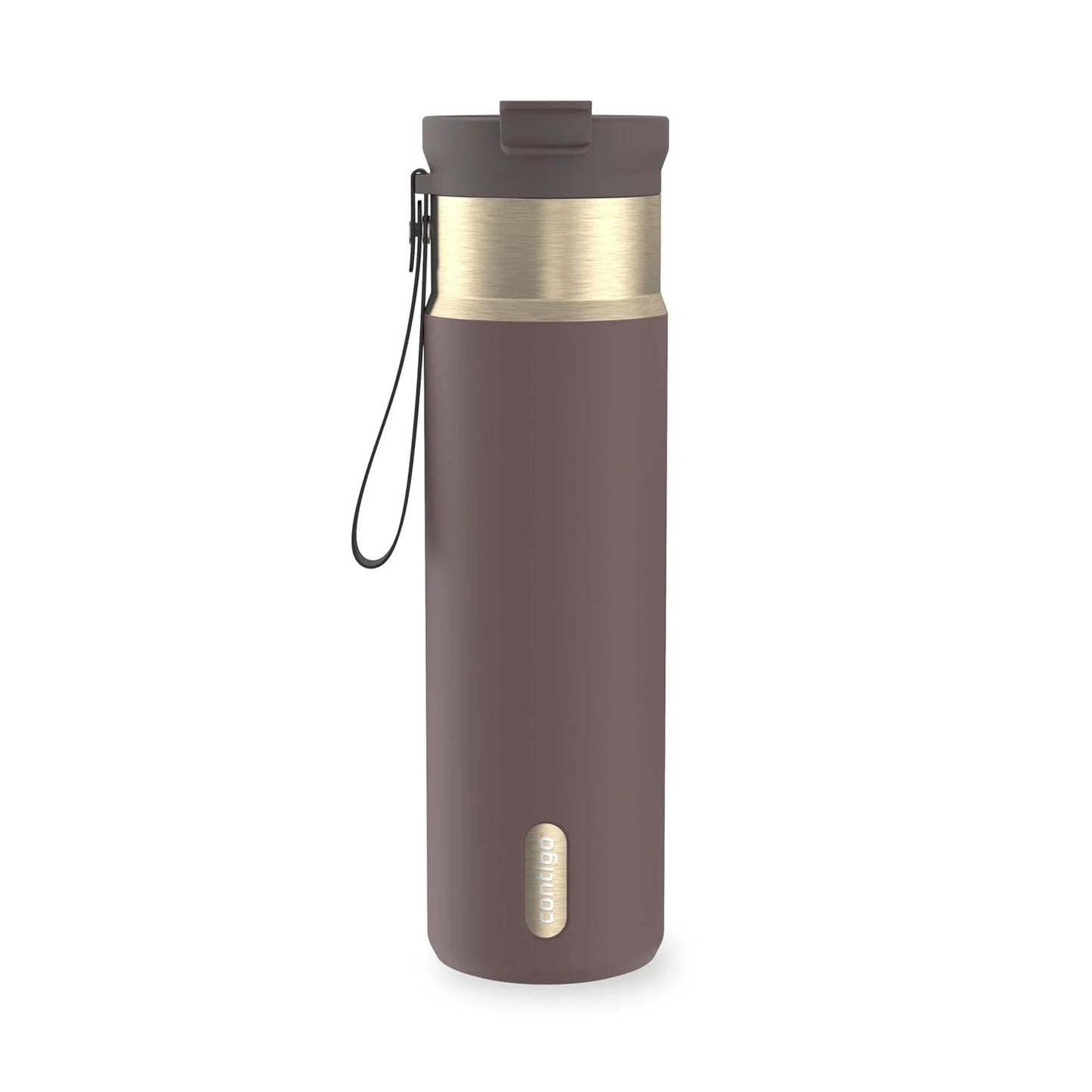 Contigo DualSip 24 oz Stainless Steel Vacuum-Insulated Water Bottle with Carry Strap & 2-in-1 Leakproof Lid (Straw or Spout), BPA-Free & Lead-Free, Dishwasher Safe