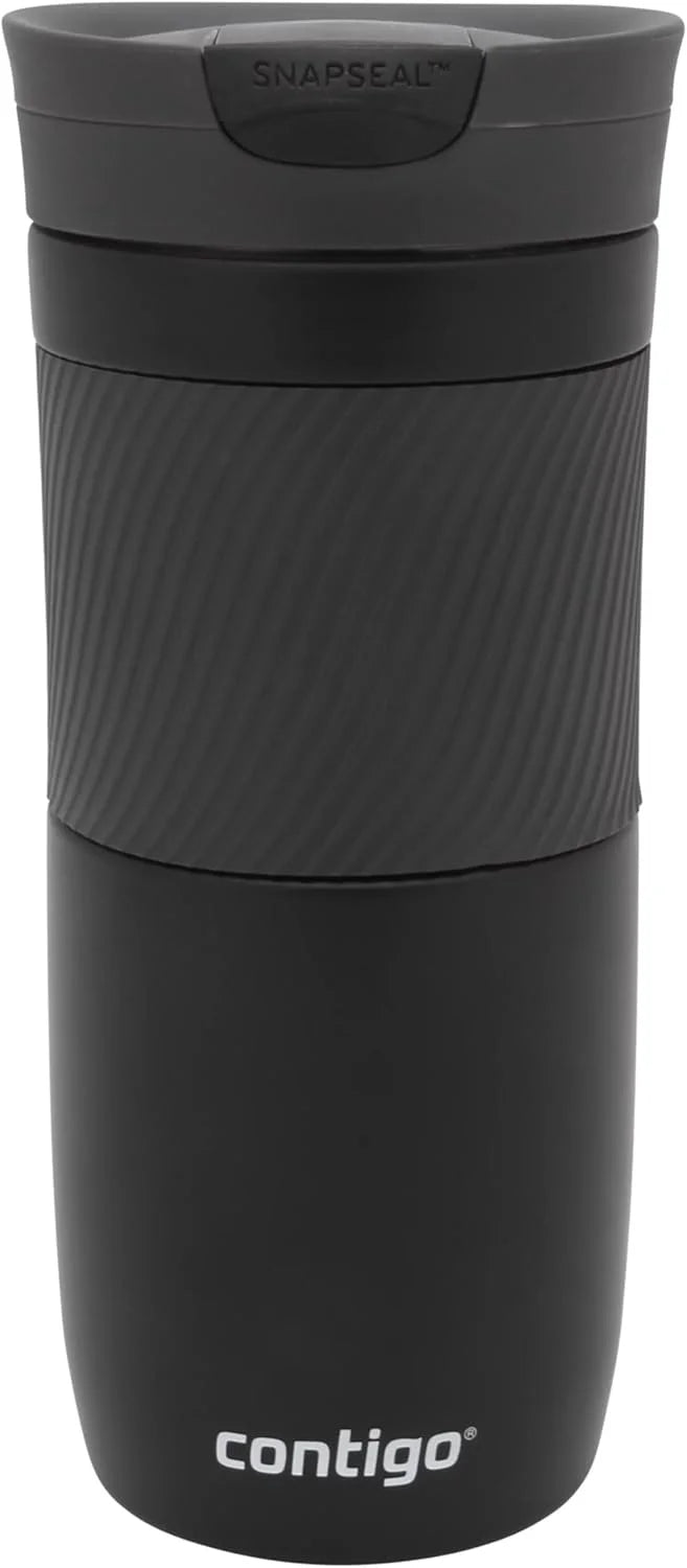 Contigo Byron Snapseal Travel Mug, Stainless Steel Thermal mug, vacuum flask, leakproof tumbler, coffee mug with BPA free Easy-Clean Lid, 470 ml, Vivacious