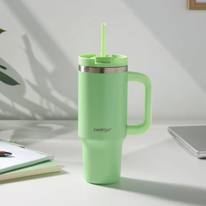 Contigo Streeterville 30oz Tumbler, Stainless Steel Vacuum Insulated, Leak-Proof, Cold for 29 Hours, Fits in cupholders, Cucumber