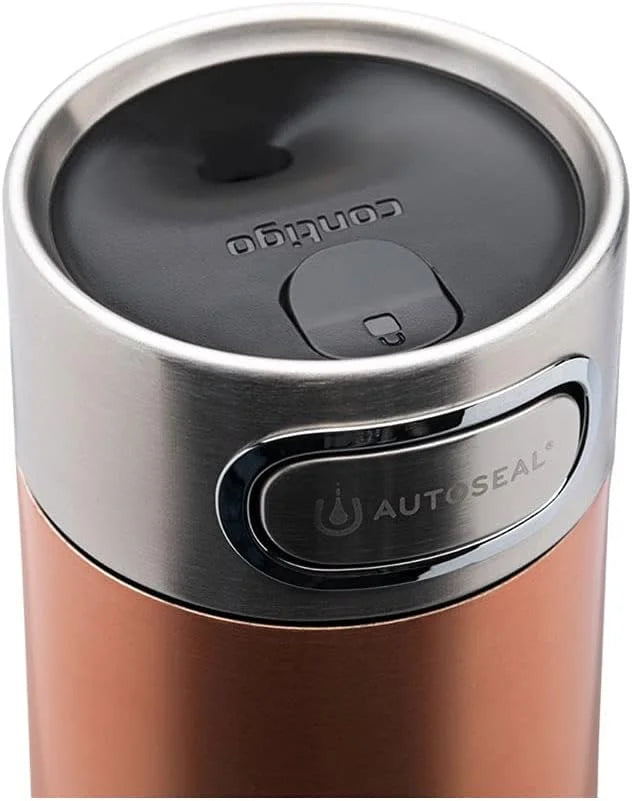 Contigo Luxe Autoseal 360 ml Stainless Steel Thermal Mug, Vacuum Flask, Leakproof Tumbler, Dishwasher Safe, Coffee Mug with BPA Free Easy-Clean Lid, Cornflower