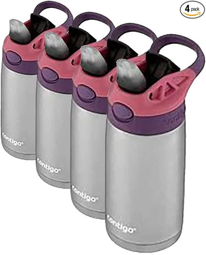 Contigo AUTOSPOUT Water Bottle, 13 oz, Coral Blue/Poppy
