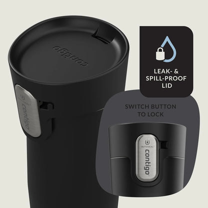 Contigo AUTOSEAL West Loop Vacuum-Insulated Stainless Steel Travel Mug with Easy-Clean Lid 24 oz Crystal Agave